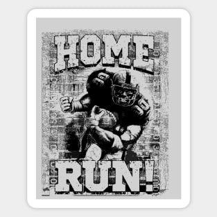 Funny Football Player Scoring Home Run Magnet